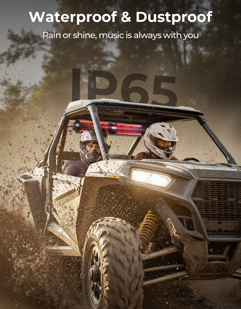 Load image into Gallery viewer, RGB UTV Soundbar, 28" SXS Speaker for Can Am Maverick X3/ RZR w/ 1.56"- 2.25" Roll Bar
