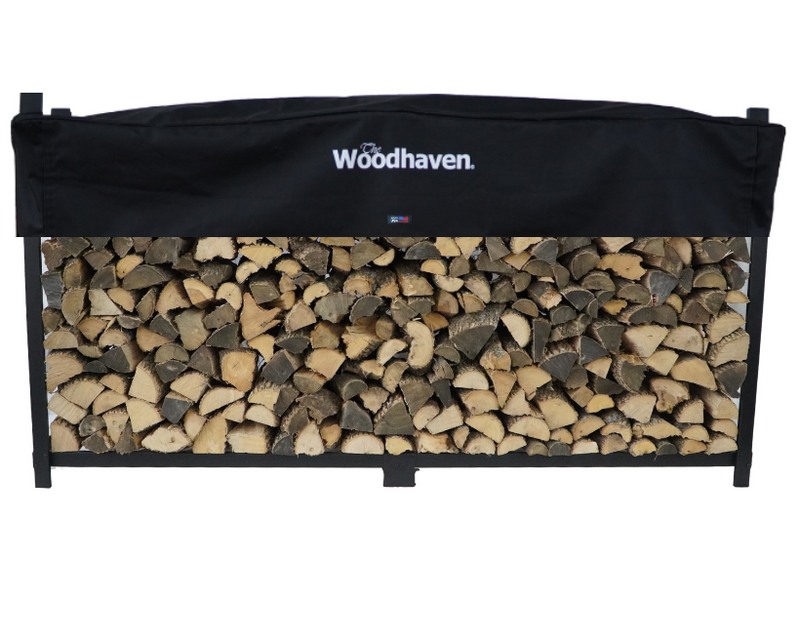 Load image into Gallery viewer, Standard Firewood Rack Seasoning Cover   USA Made   Woodhaven

