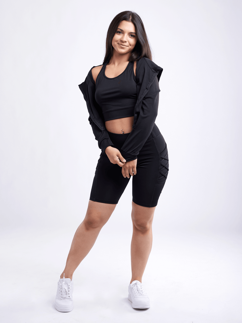 Load image into Gallery viewer, JupiterGear Athletic Zip-Up Crop Hoodie Jacket
