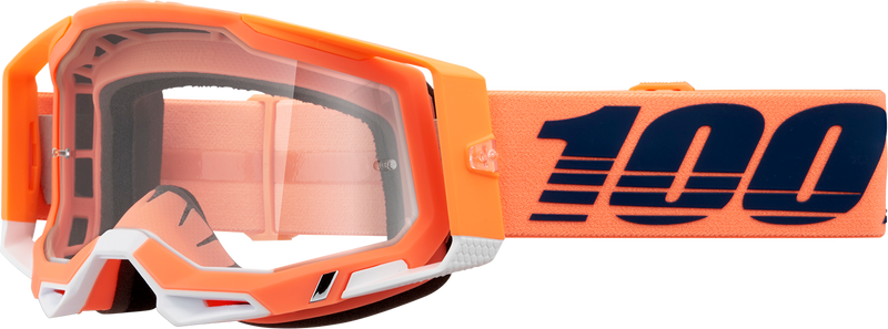 Load image into Gallery viewer, 100% Racecraft 2 Goggles - Coral - Clear 50009-00018
