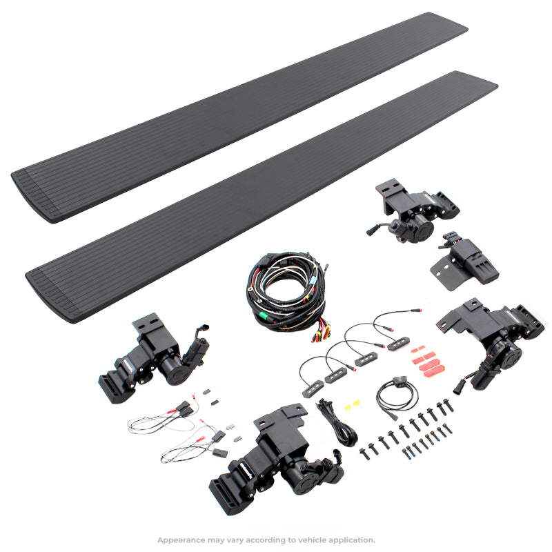Load image into Gallery viewer, RealTruck 19-24 Ram 1500 Crew Cab 4dr VoltStep Electric Running Board Kit (No Drill) - Tex. Blk
