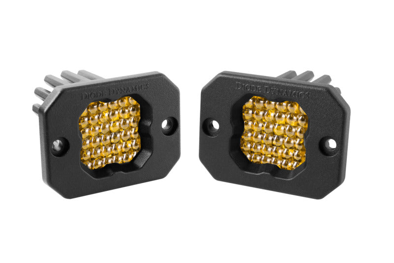 Load image into Gallery viewer, Diode Dynamics Stage Series C1 LED Pod Pro - Yellow Flood Flush ABL (Pair)
