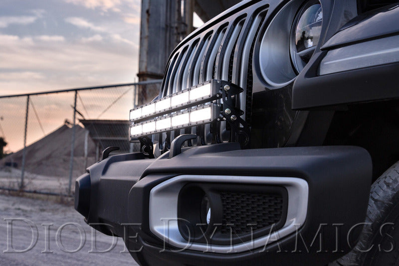Load image into Gallery viewer, Diode Dynamics 18-21 Jeep JL Wrangler/Gladiator SS30 Bumper Bracket Kit - Amber Driving Dual

