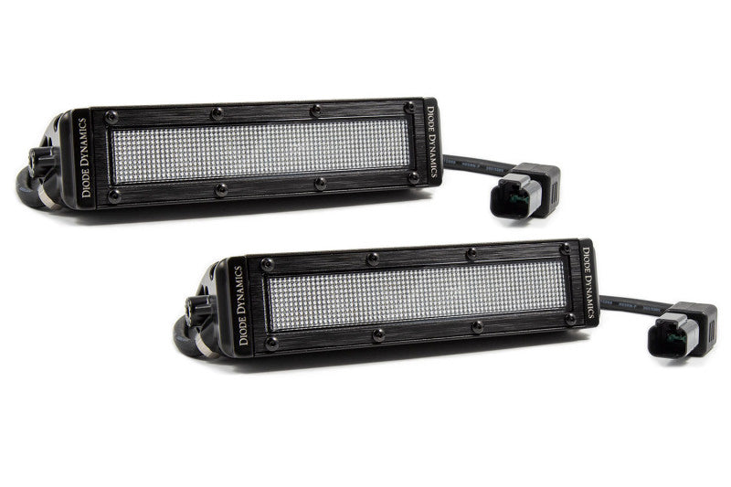 Load image into Gallery viewer, Diode Dynamics 6 In LED Light Bar Single Row Straight SS6 - White Flood Light Bar (Pair)
