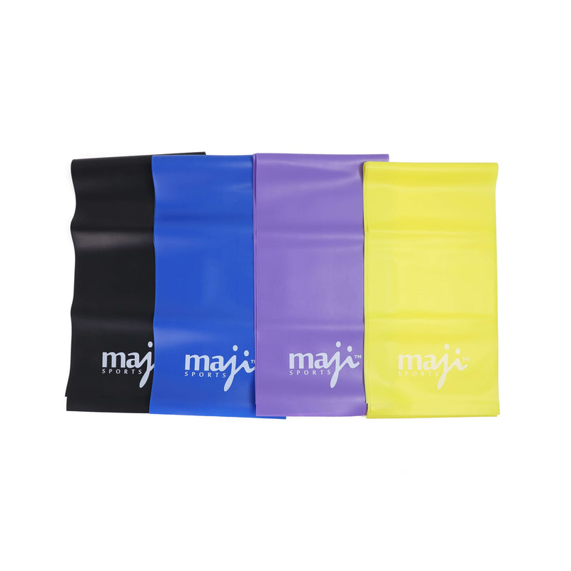 Load image into Gallery viewer, Maji Sports Full Body Exercise and Stretch Bands - Variable Resistance 4 Pack
