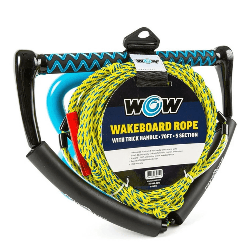 Load image into Gallery viewer, WOW Watersports 70ft Wakeboard Rope with Trick Handle
