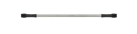 Goodridge 25in Universal Brake Line Assembly w/Black Zinc Fittings & Clear Hose