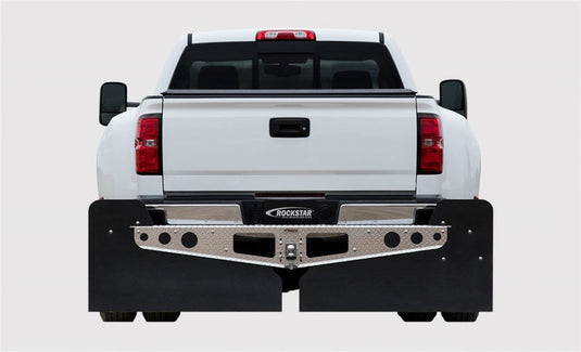 Access Rockstar 3XL 2020+ Chevrolet/GMC 2500/3500 Diamond Plte Trim Fit Rubber Hitch Mount Mud Flaps A10201223