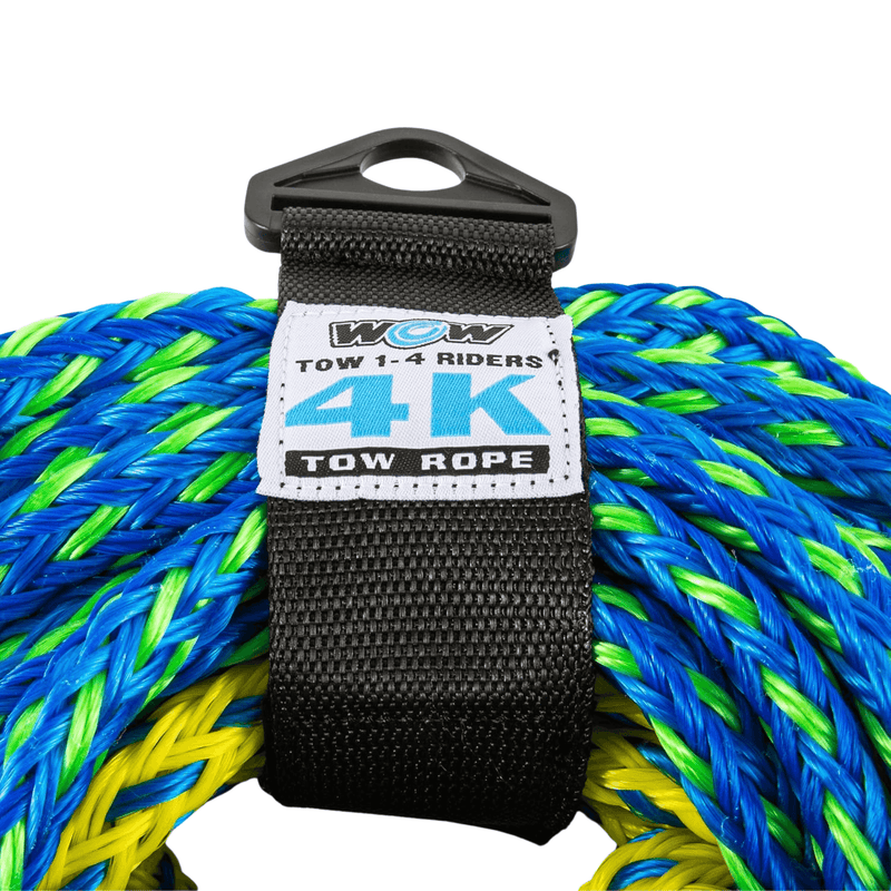 Load image into Gallery viewer, WOW Watersports 60ft 4-Rider 4K Tow Rope with 2 Sections
