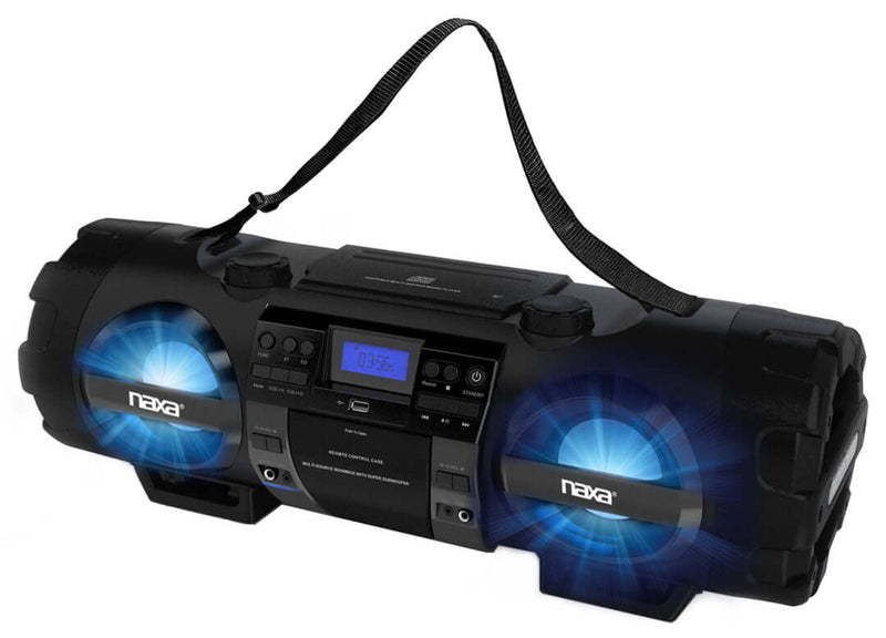 Load image into Gallery viewer, Naxa MP3/CD Bass Reflex Boombox and PA System with Bluetooth
