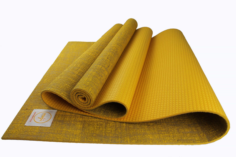 Load image into Gallery viewer, Maji Sports Jute Premium Eco Yoga Mat + Foot Massager (7.5cm x 17.5cm)
