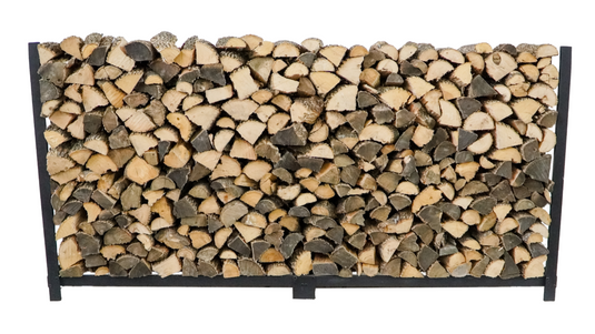 10 ft Steel Firewood Rack Holds 1/2 Cord Plus Woodhaven