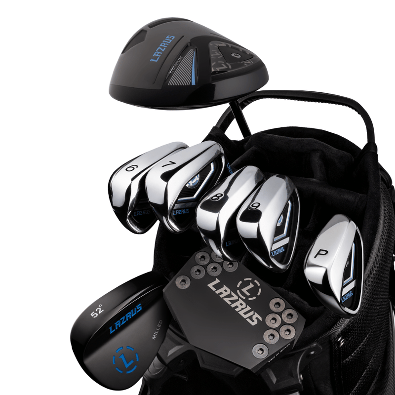 Load image into Gallery viewer, Lazrus Golf 8 pc Set - LAZ2 Driver, 6-PW Irons, 52° Wedge, Putter
