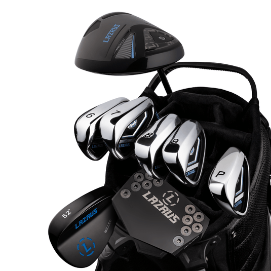 Lazrus Golf 8 pc Set - LAZ2 Driver, 6-PW Irons, 52° Wedge, Putter