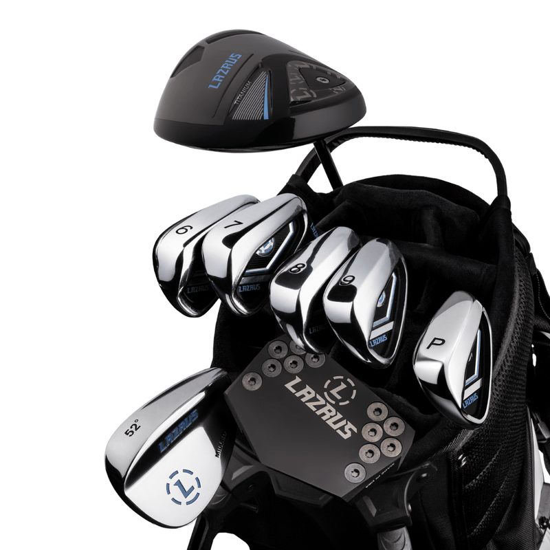 Load image into Gallery viewer, Lazrus Golf 8 pc Set - LAZ2 Driver, 6-PW Irons, 52° Wedge, Putter

