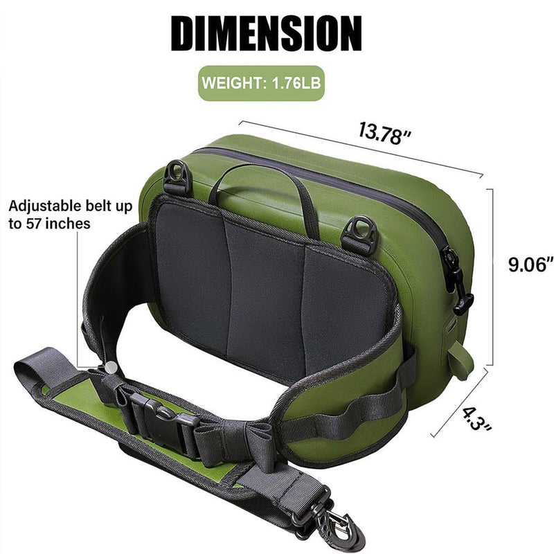 Load image into Gallery viewer, 9.4QT Waterproof Fishing Fanny Pack
