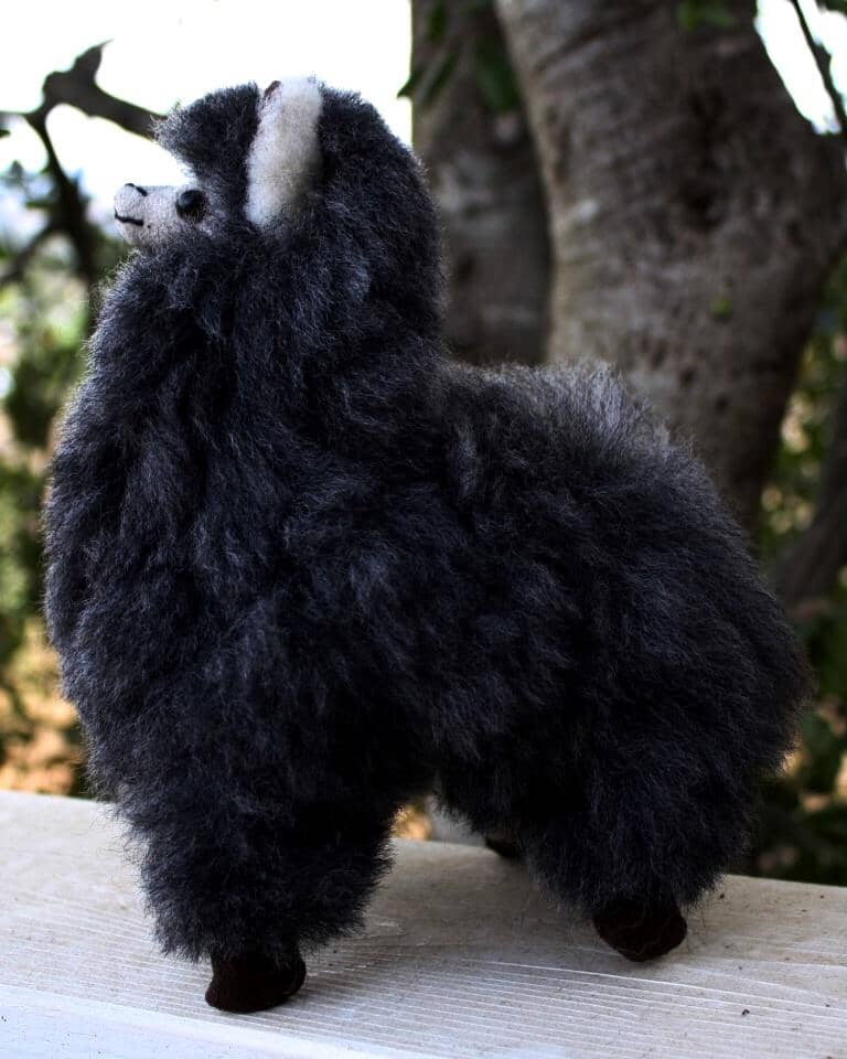 Load image into Gallery viewer, 9" Standing Fur Alpaca Toy
