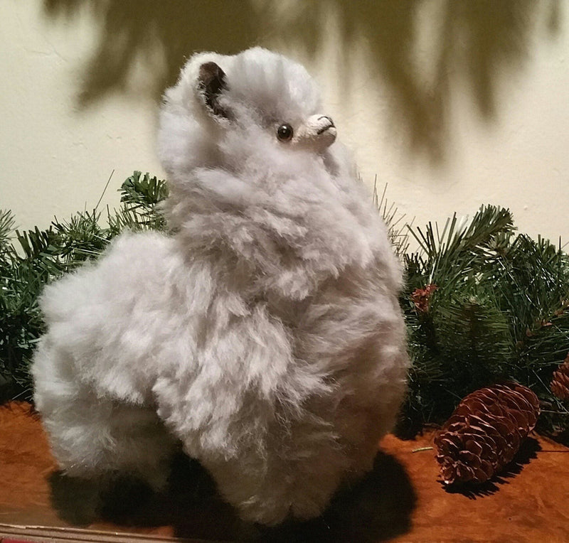 Load image into Gallery viewer, 9" Standing Fur Alpaca Toy
