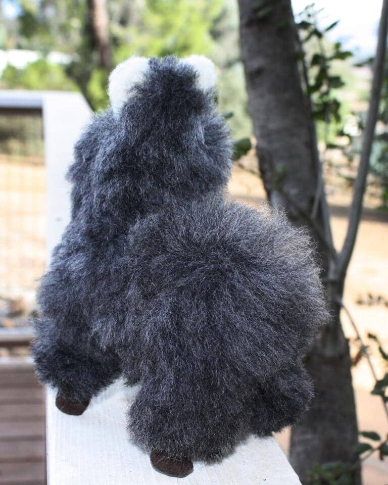 Load image into Gallery viewer, 9" Standing Fur Alpaca Toy
