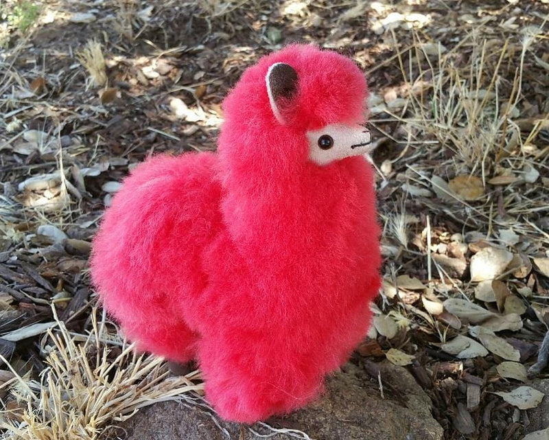 Load image into Gallery viewer, 9" Standing Fur Alpaca Toy
