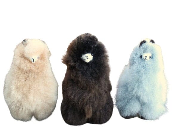 Load image into Gallery viewer, 9" Standing Fur Alpaca Toy
