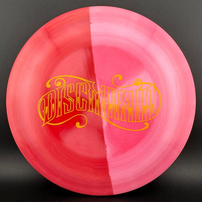 Load image into Gallery viewer, Swirly S-line FD - Red Split Dye - Discmania Tattoo stamp
