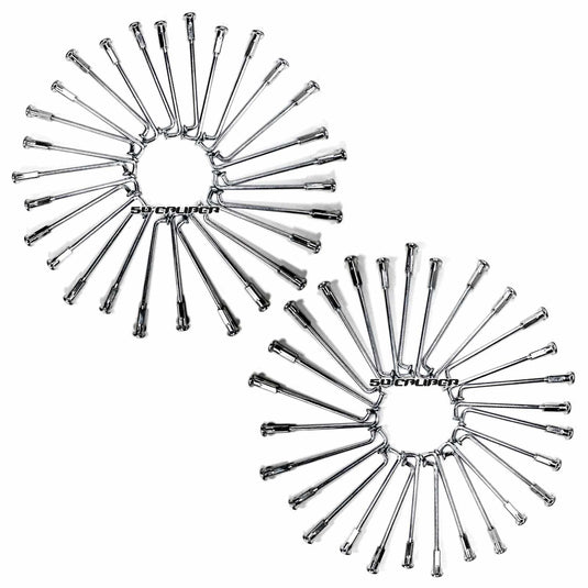 2 Pit Bike Rims 10 inch 28 Hole + Spokes