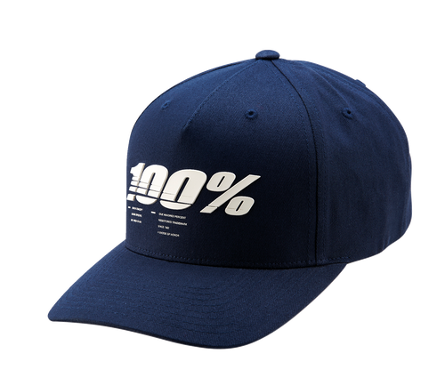 100% Staunch Snapback Hat - Navy 20072-015-01