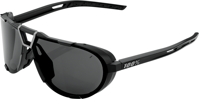 Load image into Gallery viewer, 100% Westcraft Sunglasses - Matte Black - Smoke 61046-102-01
