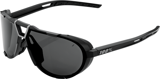 100% Westcraft Sunglasses - Matte Black - Smoke 61046-102-01