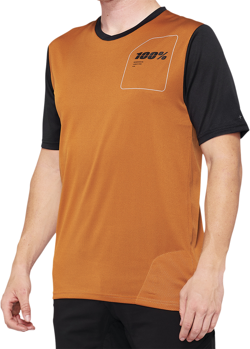 Load image into Gallery viewer, 100% Ridecamp Jersey - Terracotta/Black - Small 40027-00015
