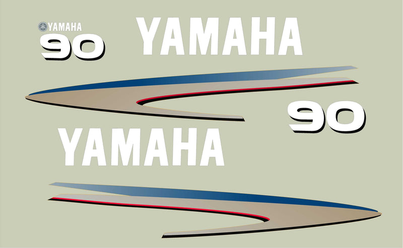 Load image into Gallery viewer, Replacement Decal Kit for Yamaha Outboard Motor (40-90HP)
