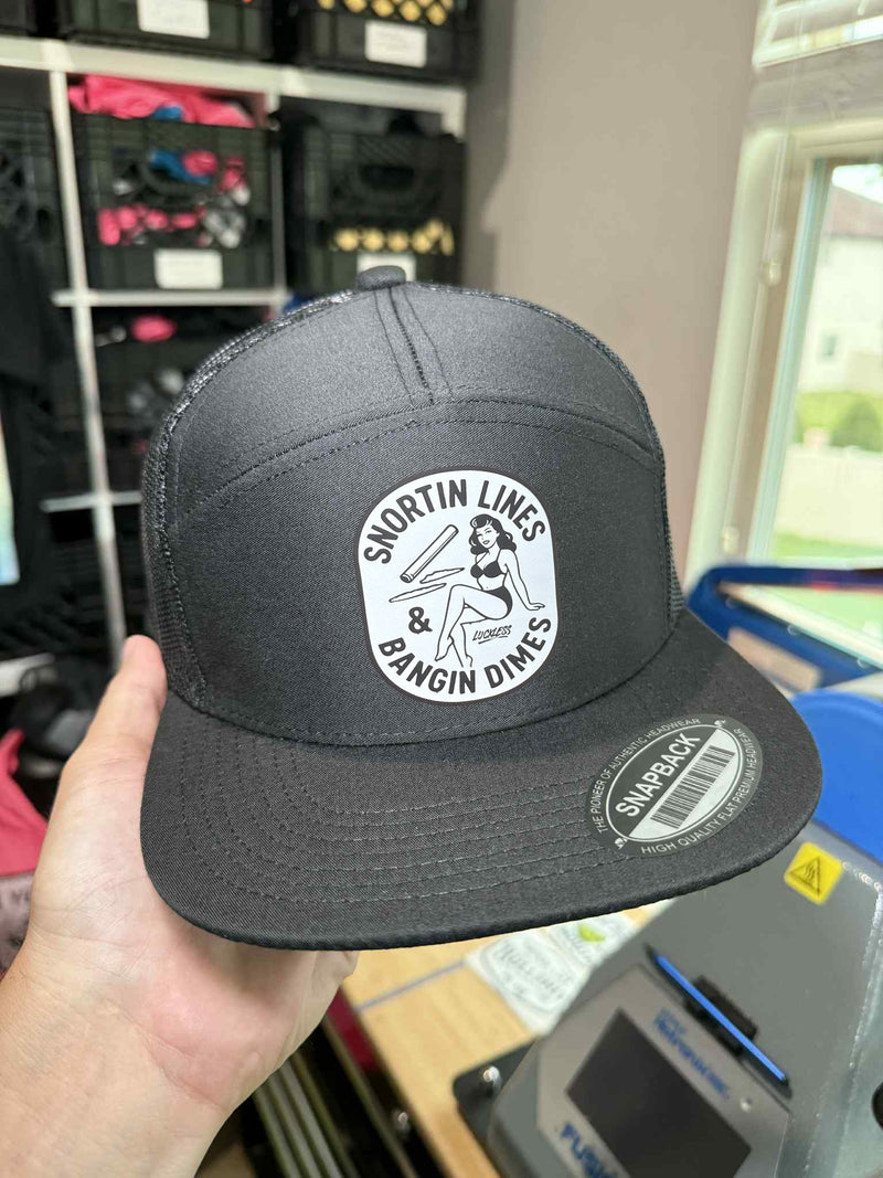 Load image into Gallery viewer, Lines and Dimes SnapBack Hat
