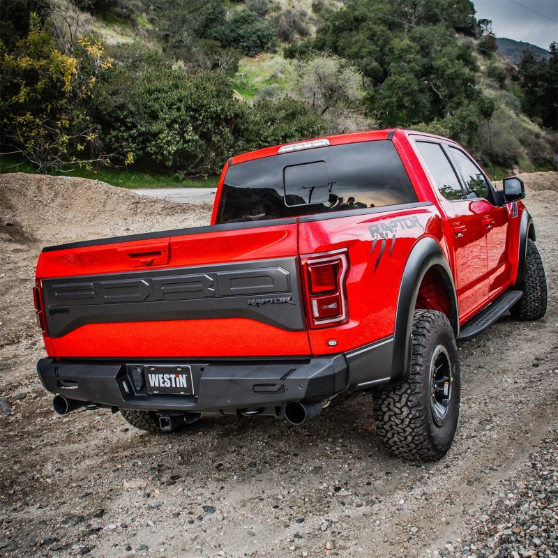 Load image into Gallery viewer, Westin 17-20 Ford F-150 Raptor Pro-Series Rear Bumper - Textured Black

