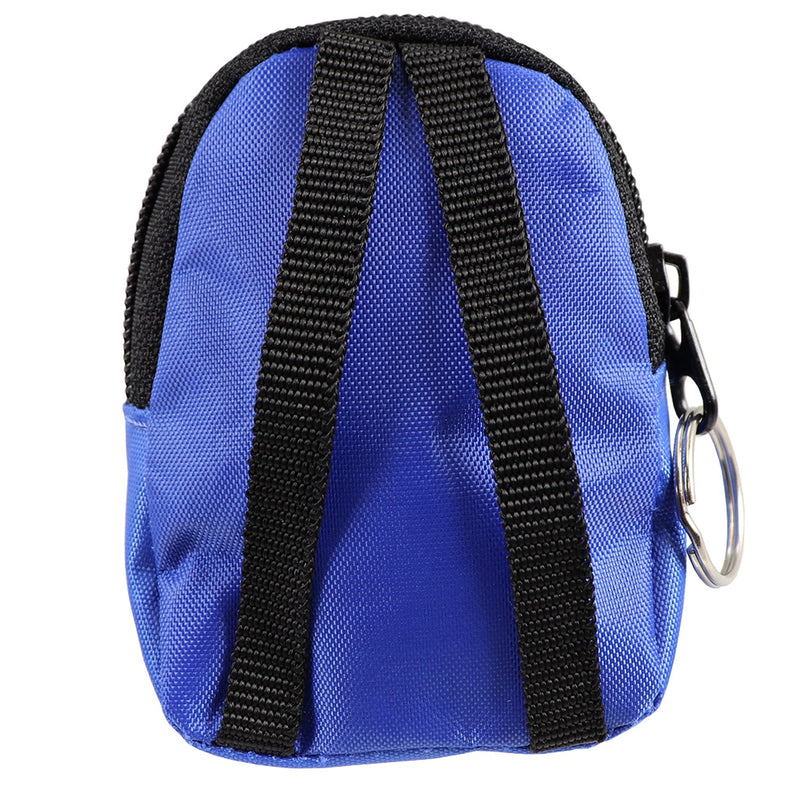 Load image into Gallery viewer, CPR Blue Beltloop Keychain Backpack with Faceshield, Gloves, and Cleansing Wipes
