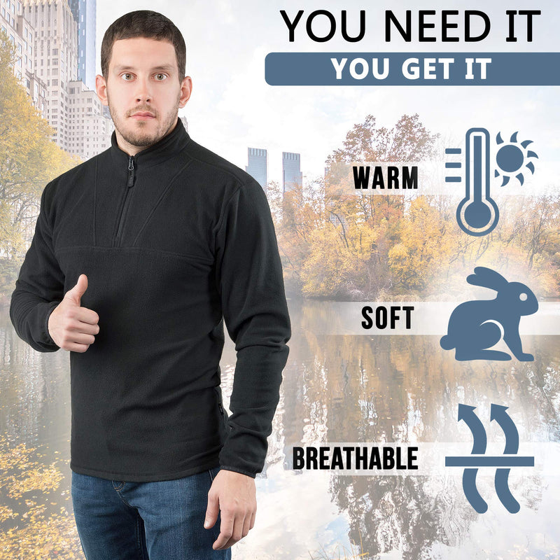 Load image into Gallery viewer, M-Tac Delta Fleece Jacket - Tactical Underwear Top Sweater 1/4 Zip
