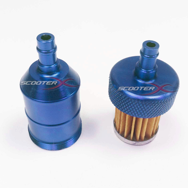 Load image into Gallery viewer, Aluminum Inline Fuel Filter 1/4" Flanges
