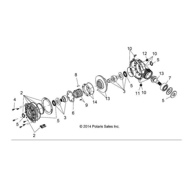 Load image into Gallery viewer, OEM Polaris Front Gear Case Differential Part Number 1334178
