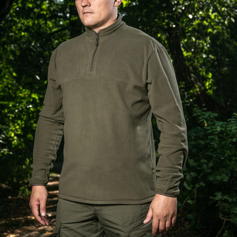 Load image into Gallery viewer, M-Tac Delta Fleece Jacket - Tactical Underwear Top Sweater 1/4 Zip
