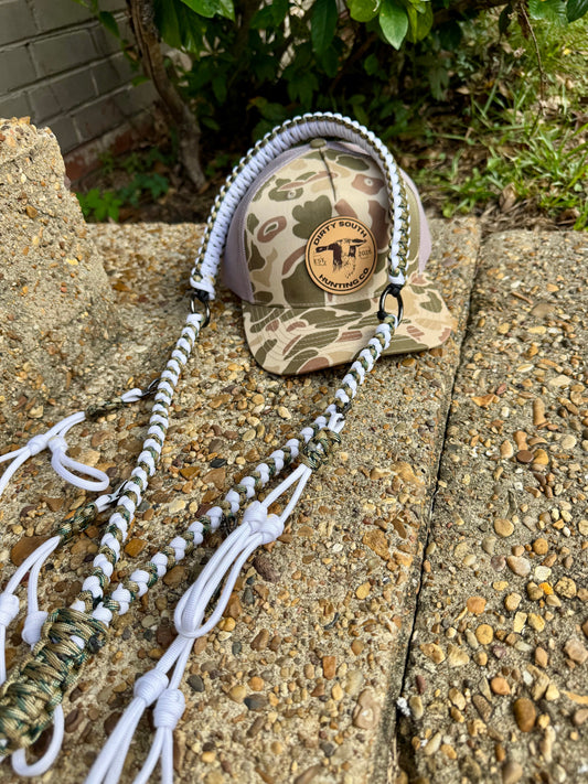 Custom Paracord Duck Call Lanyard - 5 Drop Leads, 10 Call Capacity