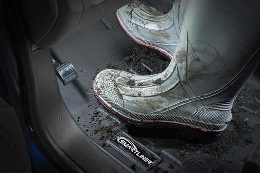 SMARTLINER 1st Row Floor Liners Compatible with 2014-2021 Transit Connect with Carpet Flooring (Short and Long Wheelbase)