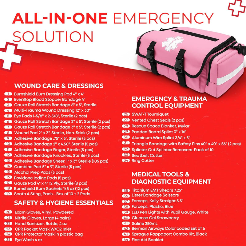 Load image into Gallery viewer, Deluxe EMT Trauma Kit - Fully Stocked First Responder Bag
