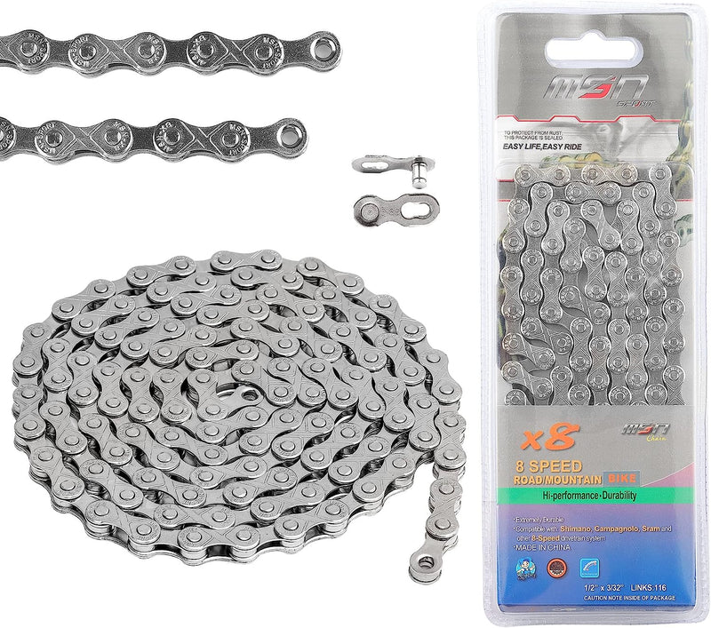 Load image into Gallery viewer, Hycline Bike Chain 6/7/8-Speed 1/2x3/32 Inch 116 Links
