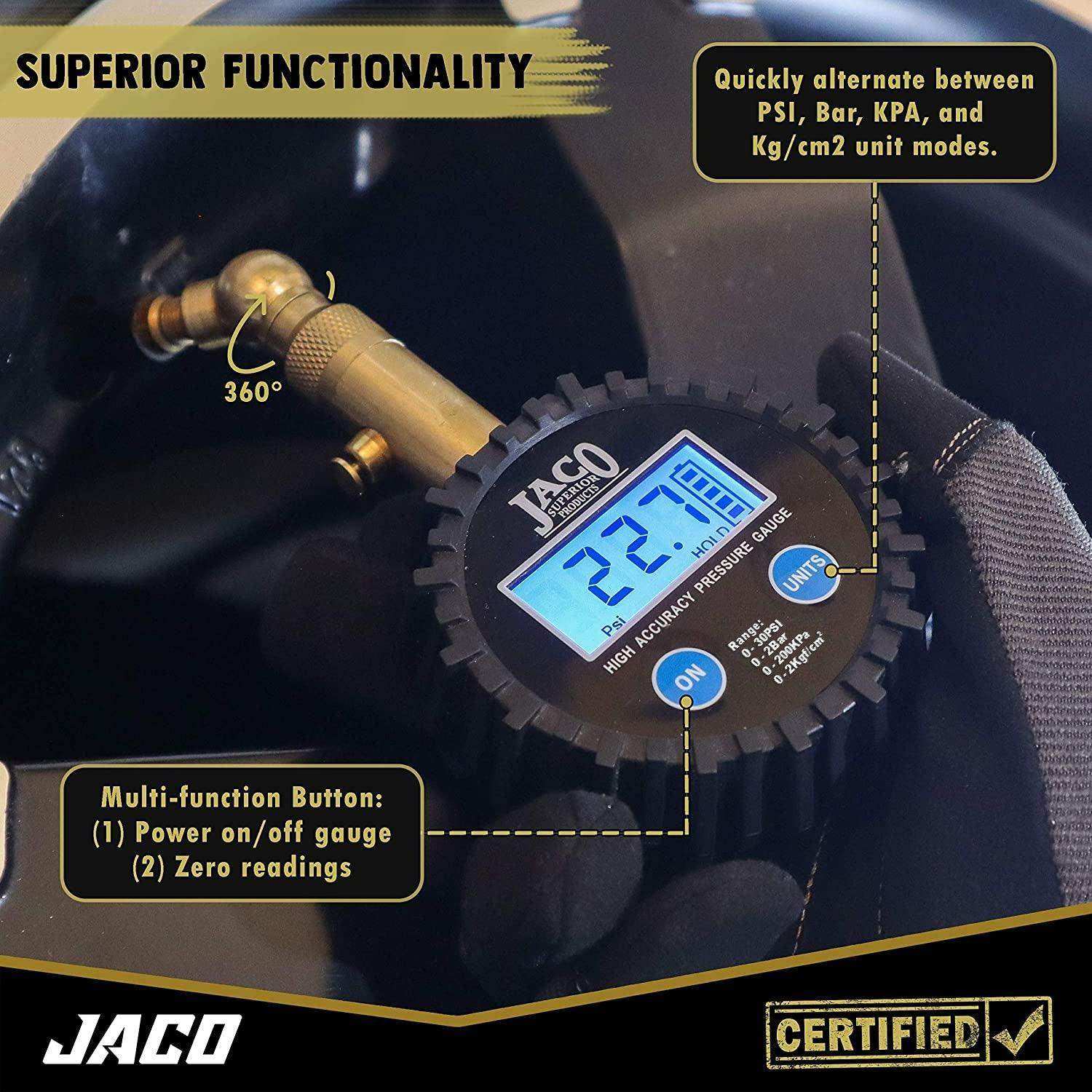 Elite® Digital Low Pressure Tire Gauge - Professional Accuracy - 30 PSI - Skoutley Outdoors LLC