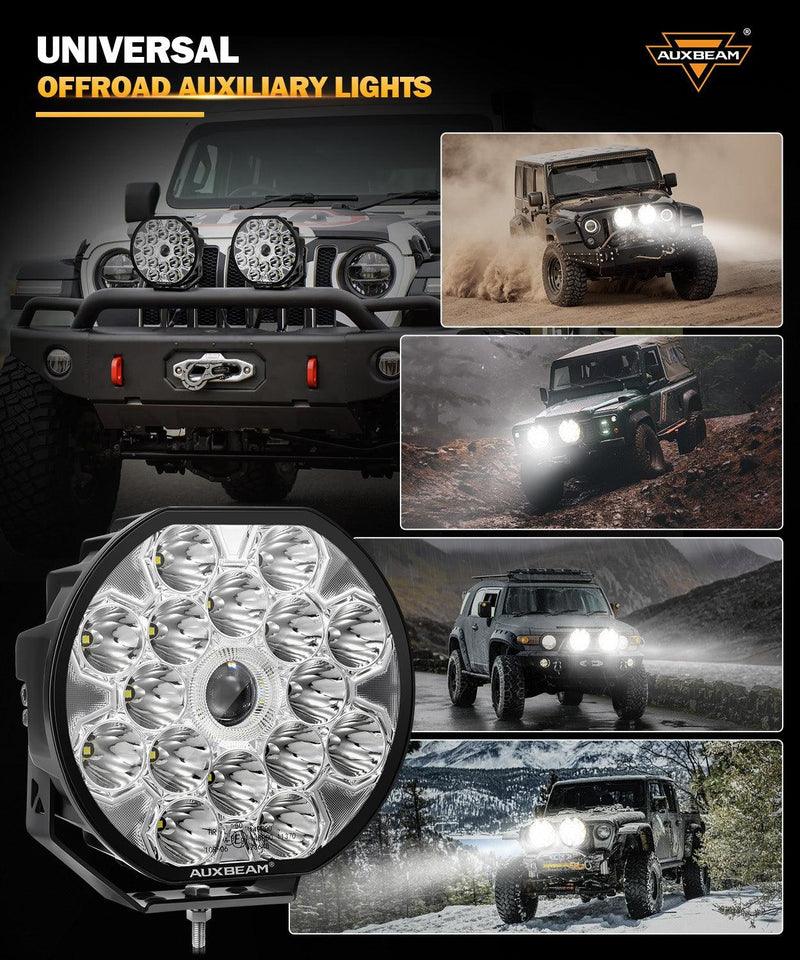 Load image into Gallery viewer, 360-Ultra Series 8.5 Inch 220W LED Spot Driving Light Off Road Lights with White DRL&amp;Amber Turn Signal Light
