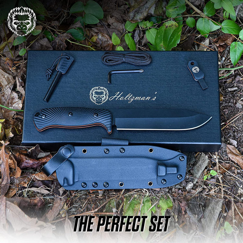 Load image into Gallery viewer, 12.32&quot; LAVALINE SURVIVAL KNIFE WITH FIXED 1095 HIGH CARBON STEEL BLADE
