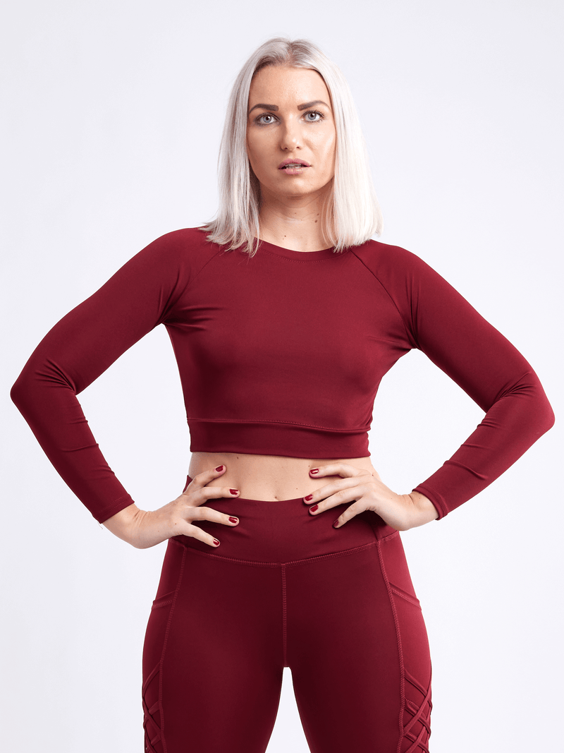 Load image into Gallery viewer, JupiterGear Long-Sleeve Crop Top
