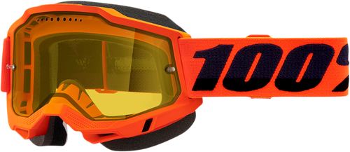 100% Accuri 2 Snow Goggles - Neon Orange - Yellow 50021-00004
