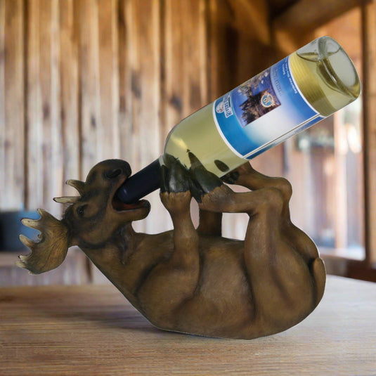 Wine Bottle Holder-Moose