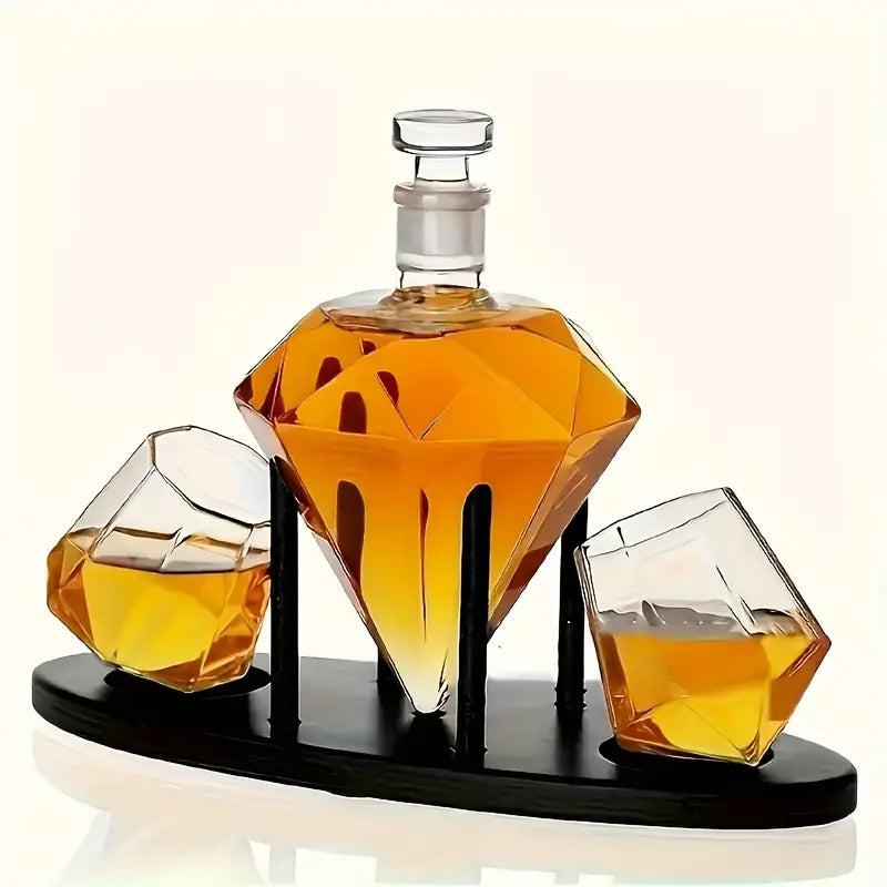 Load image into Gallery viewer, Diamond Decanter Gift Set

